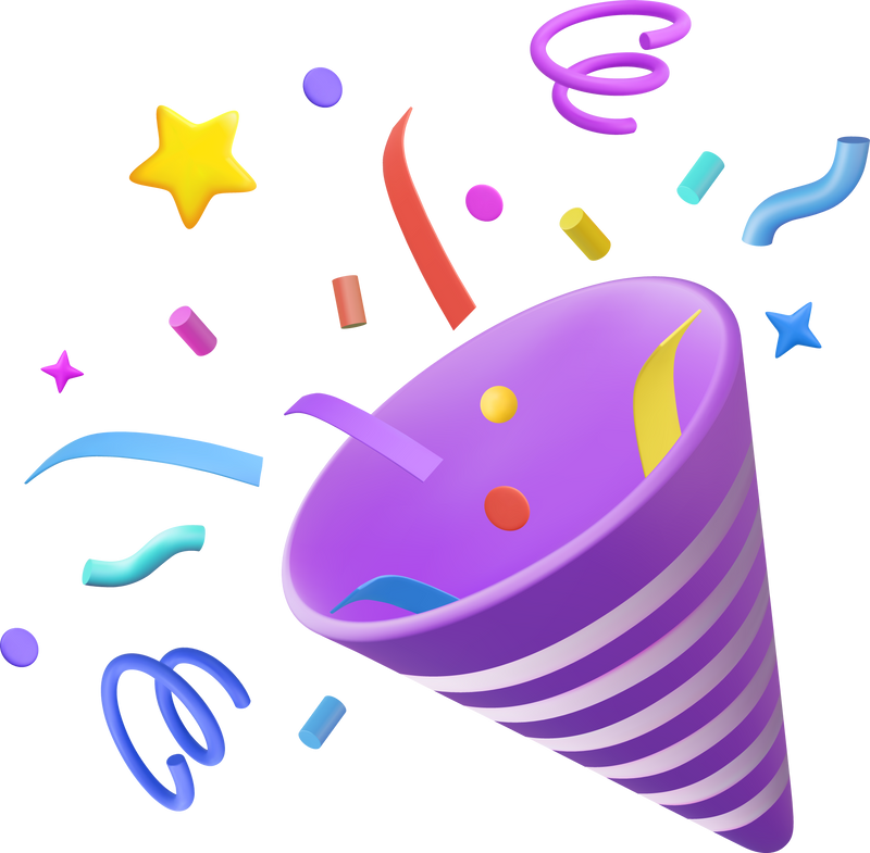 3D Party popper